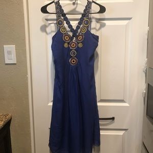 Catherine Malandrino Silk Beaded Chiffon Evening